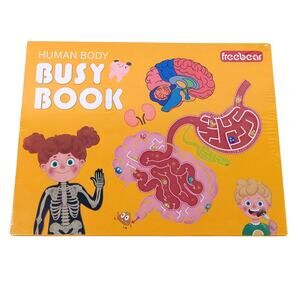 Freebear Human Body Busy Book 1 - Anatomy for Toddlers 3+ - Montessori Toy - NEW